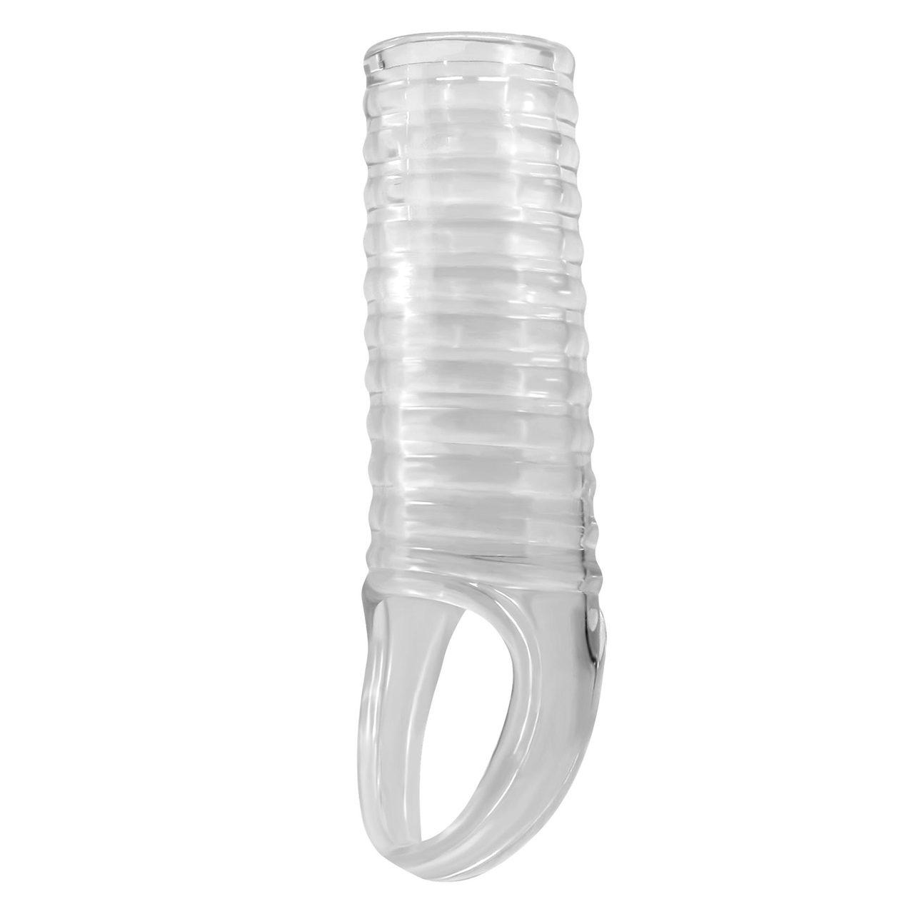 Przelotowa nakładka na penisa TPE wodoodporna | Wsparcie erekcji i kontroli