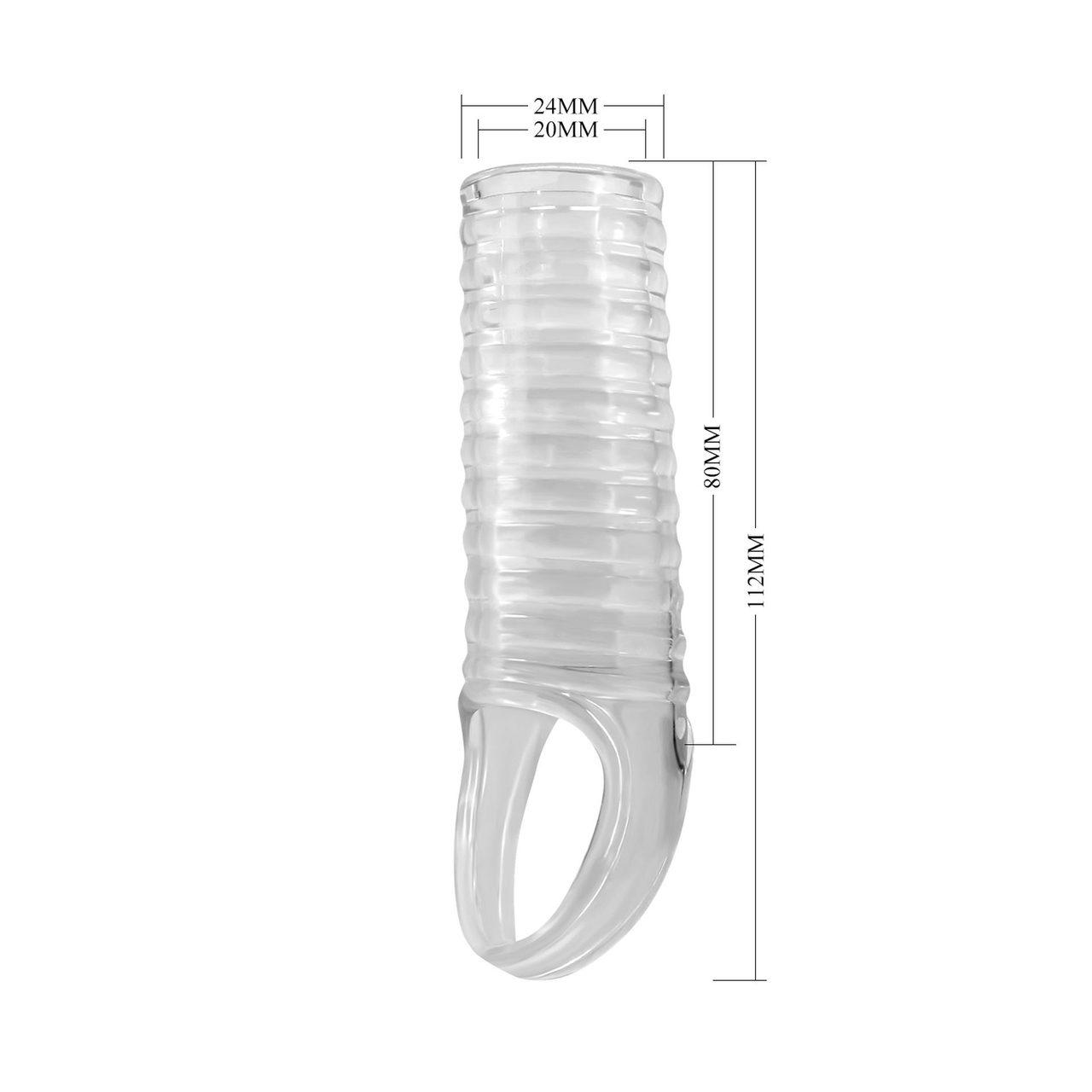 Przelotowa nakładka na penisa TPE wodoodporna | Wsparcie erekcji i kontroli