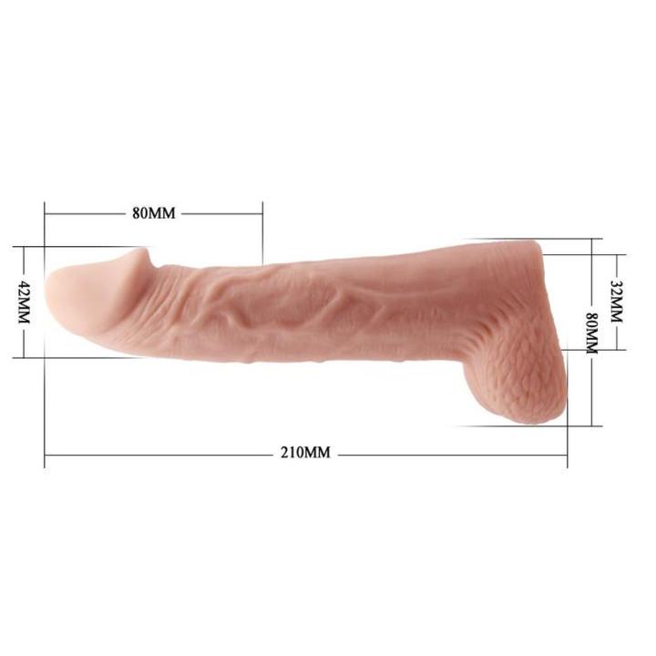 Nakładka przedłużająca 8 cm cielista TPR wodoodporna