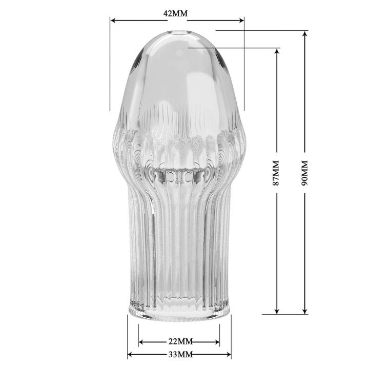Przezroczysta nakładka na penisa sleeve z TPR – mocniejsza erekcja | Loris.pl