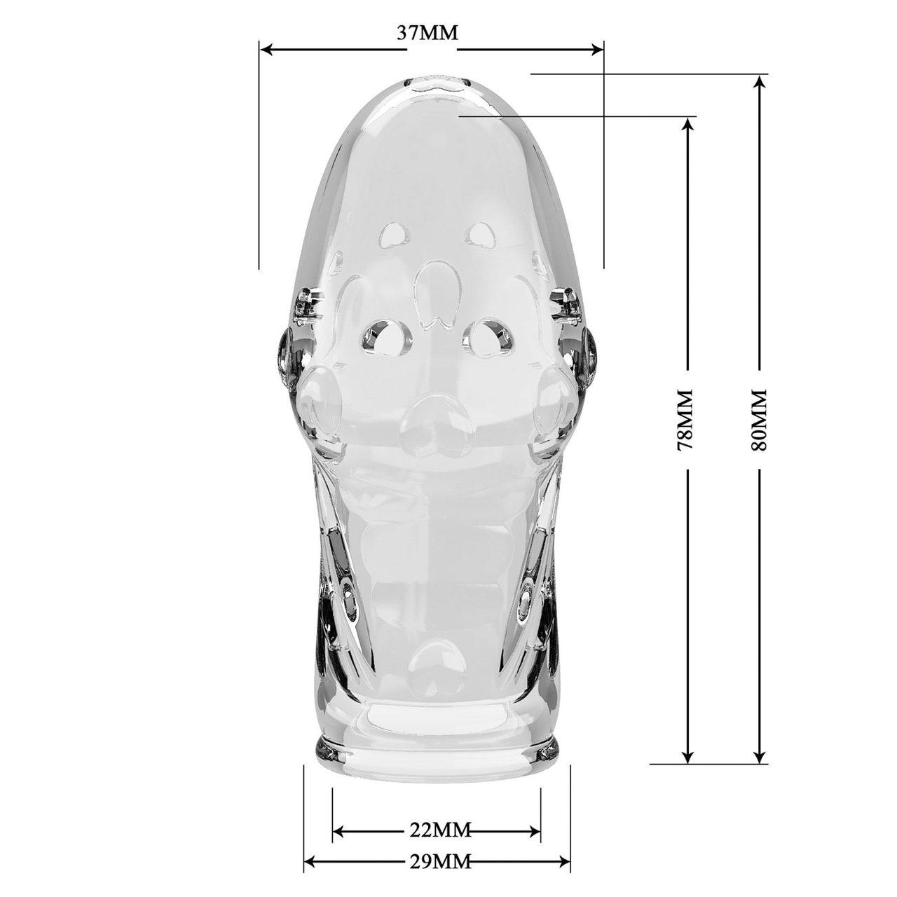 Przezroczysta nakładka na penisa TPR – wsparcie erekcji i kontrola wytrysku