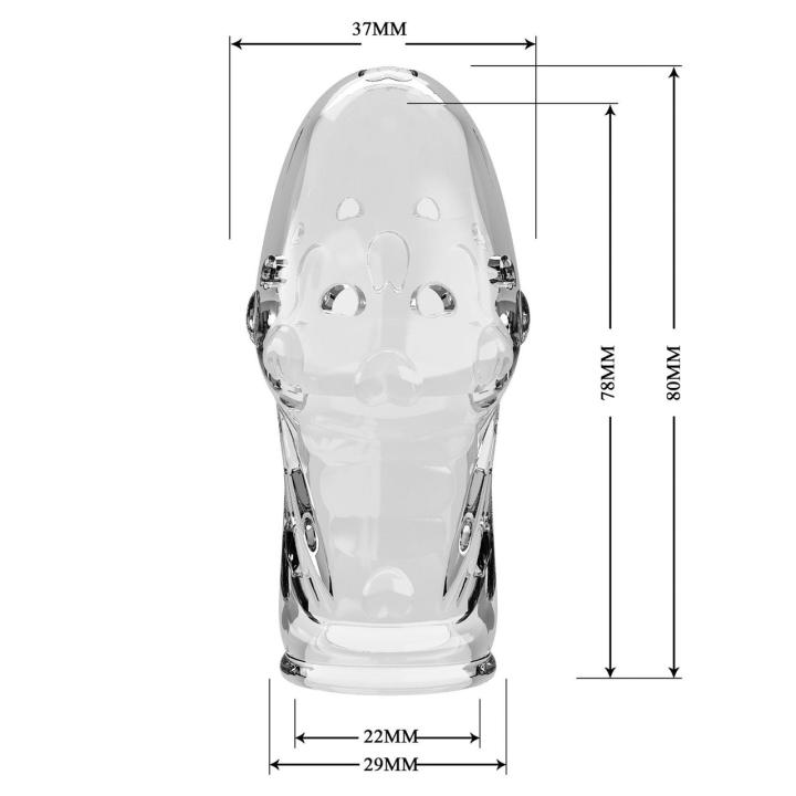 Przezroczysta nakładka na penisa TPR – wsparcie erekcji i kontrola wytrysku
