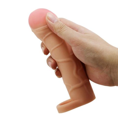 Przedłużka na penisa 2,5 cm z pierścieniem | TPR