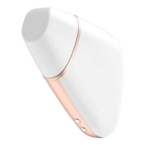 Stymulator łechtaczki air pulse z aplikacją i wibracjami | Wodoodporny biały