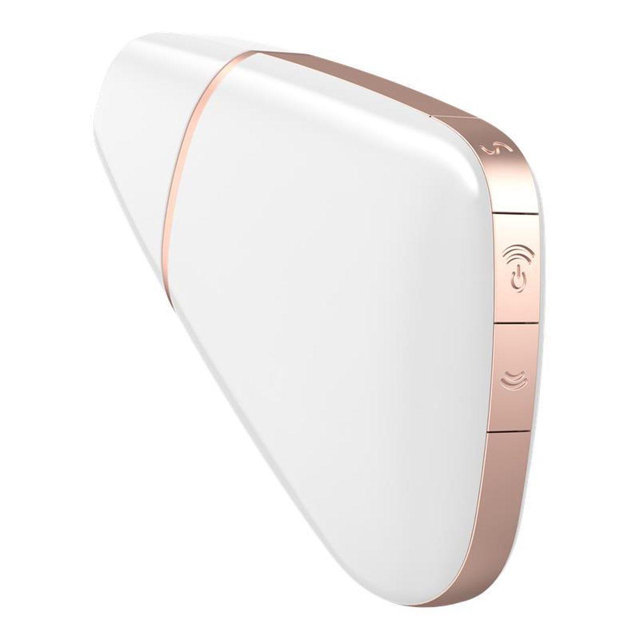 Stymulator łechtaczki air pulse z aplikacją i wibracjami | Wodoodporny biały