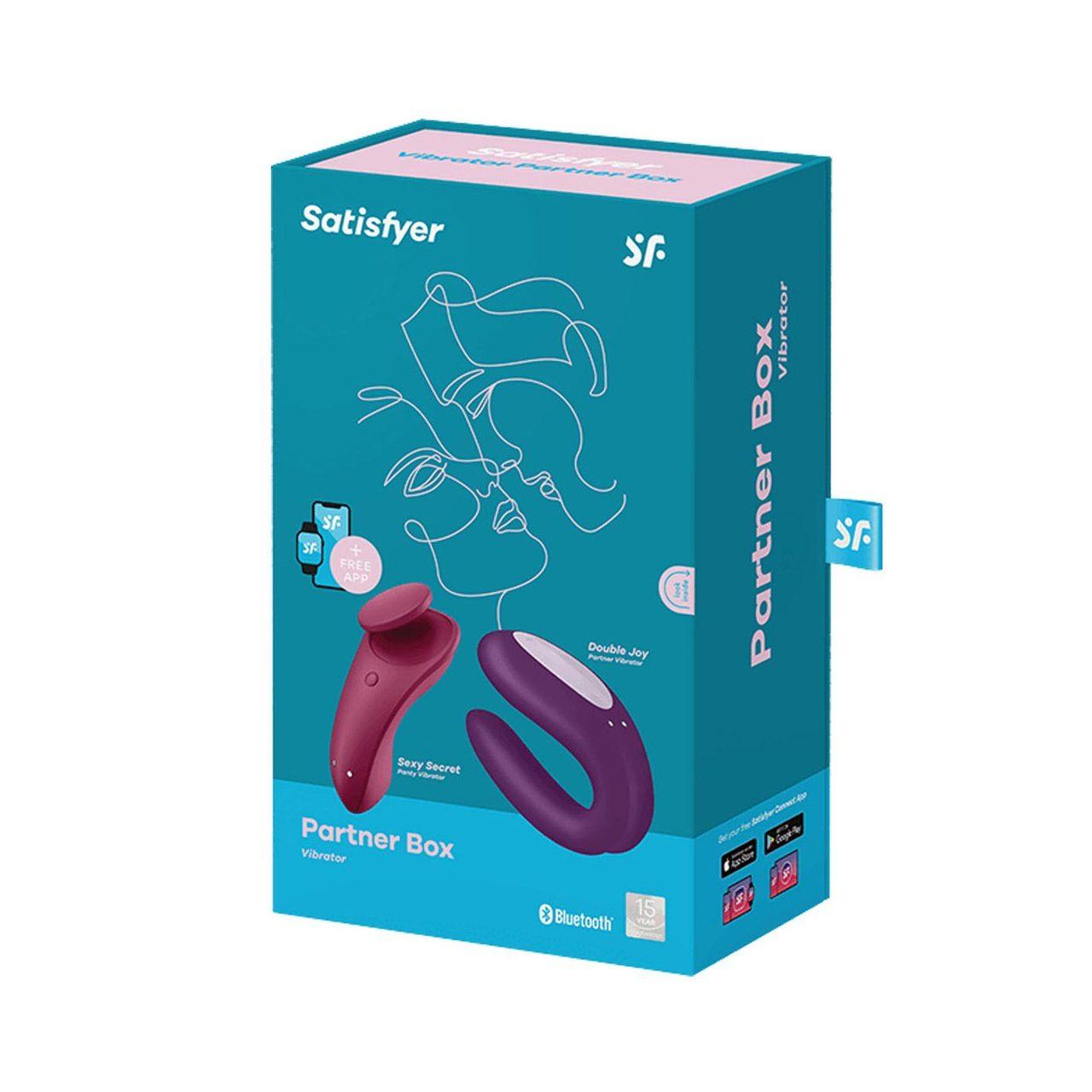 Satisfyer Partner Box 1 Double Joy + Sexy Secret | Zestaw wibratorów z aplikacją