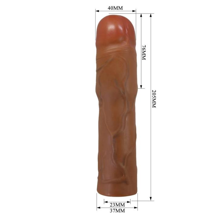 Nakładka powiększająca penisa 7,5 cm z TPR – przedłużka