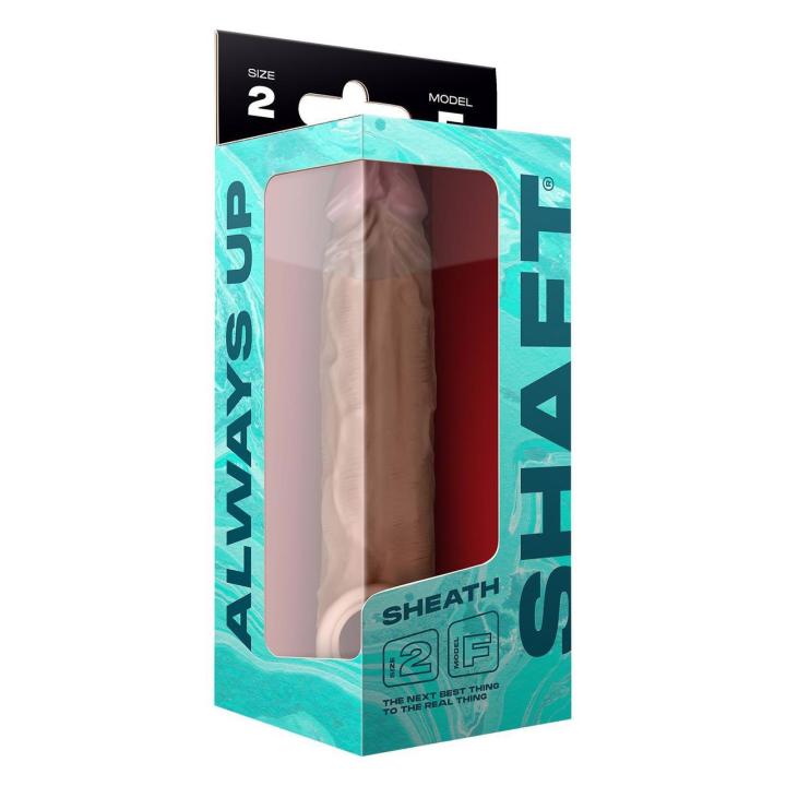Silikonowa nakładka przedłużająca 17,5 cm – realistyczna, kolor oak
