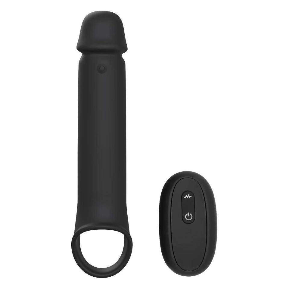 Wibrująca przedłużka penisa z pilotem bezprzewodowym- 24 cm