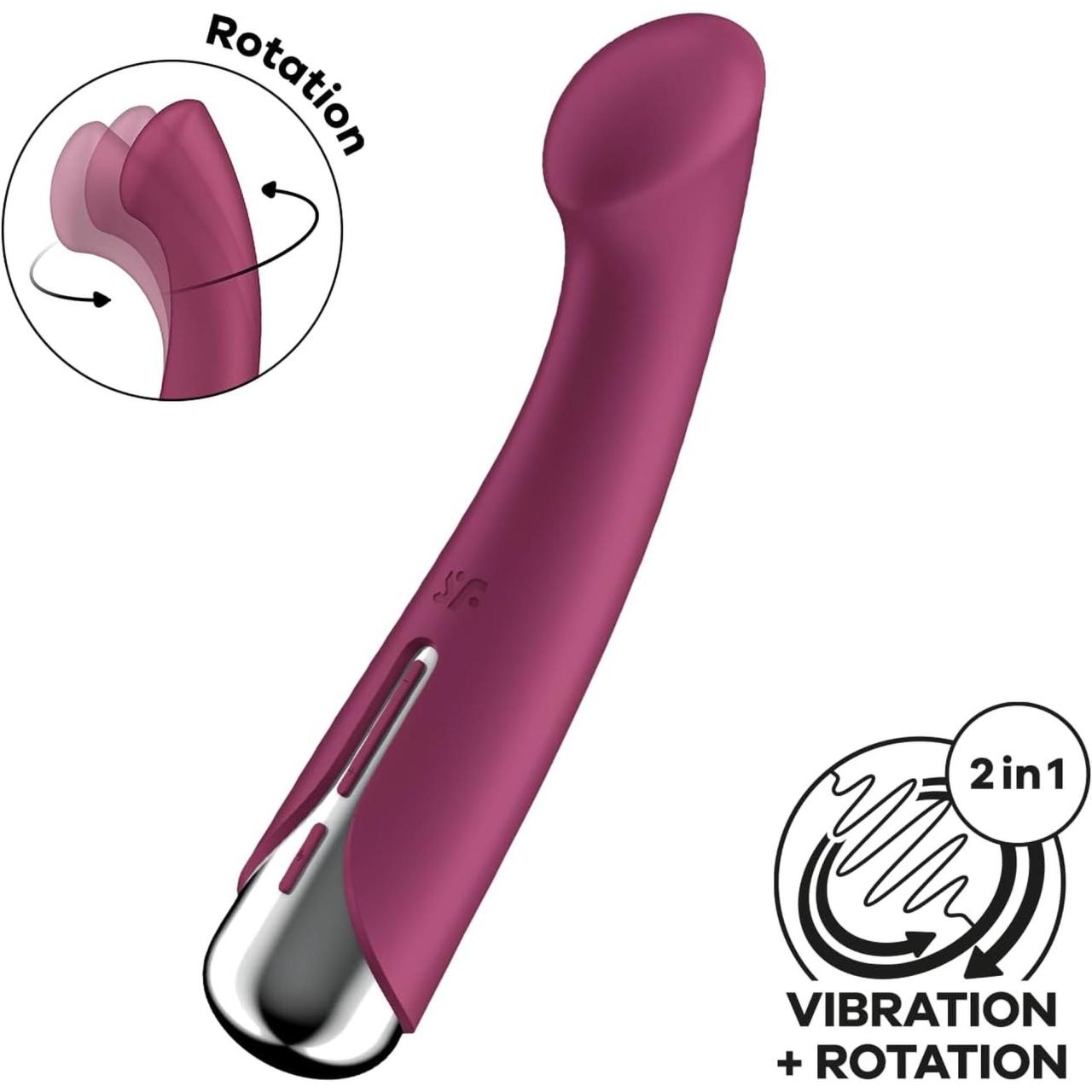 Satisfyer Spinning G-Spot 1 Red – obrotowy wibrator punktu G IPX7 | Loris.pl
