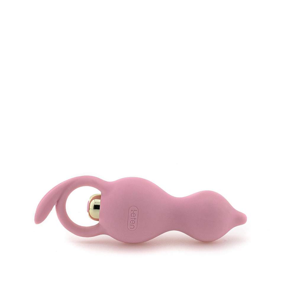 Różowy silikonowy masażer łechtaczki – wibrujący, zasilany bateriami