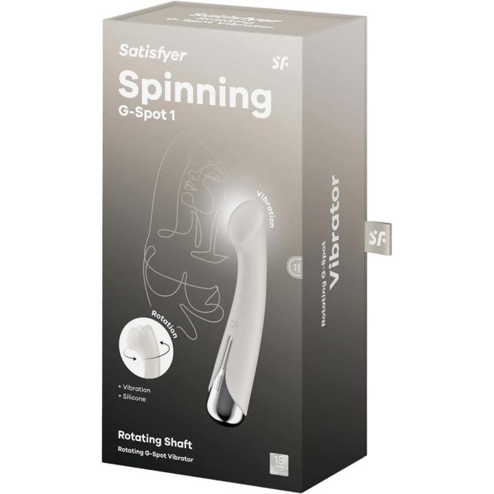 Satisfyer Spinning G-Spot 1 Beige – obrotowy wibrator punktu G IPX7