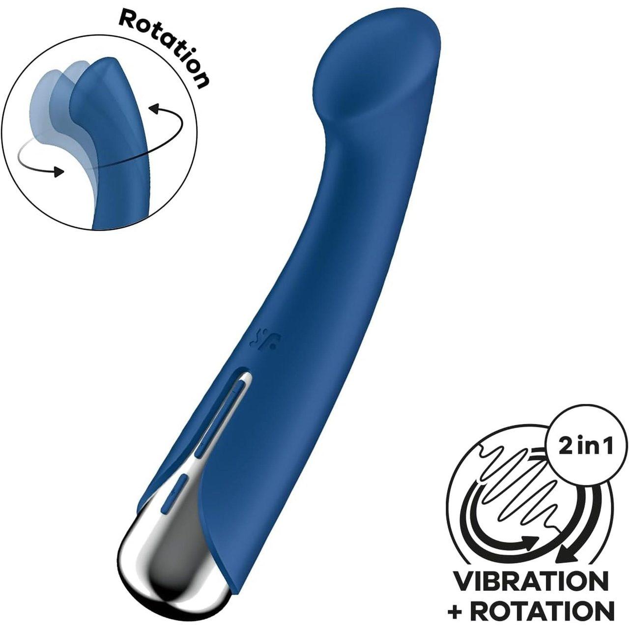 Satisfyer Spinning G-Spot 1 Blue – obrotowy wibrator punktu G IPX7