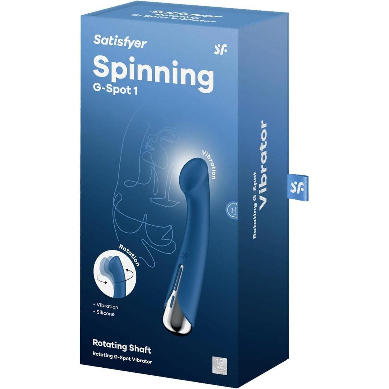 Satisfyer Spinning G-Spot 1 Blue – obrotowy wibrator punktu G IPX7