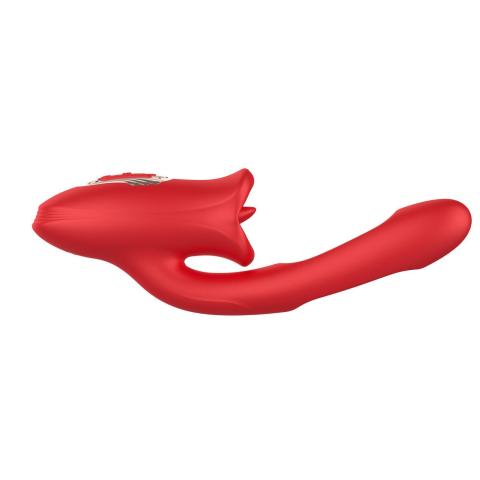 Stymulator z języczkiem i muskowaniem ust usb | 20 trybów