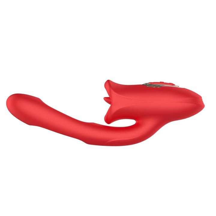 Stymulator z języczkiem i muskowaniem ust usb | 20 trybów