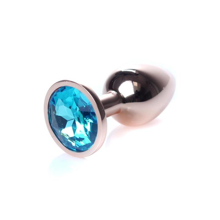 Metalowy korek analny z kryształkiem 7 cm – biżuteria analna | Loris.pl