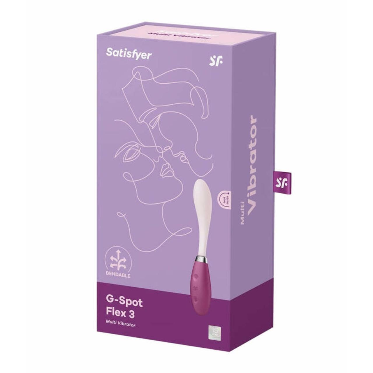 Satisfyer G-Spot Flex 3 Red – elastyczny wibrator punktu G | Loris.pl