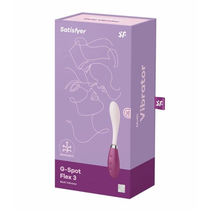 Satisfyer G-Spot Flex 3 Red – elastyczny wibrator punktu G | Loris.pl
