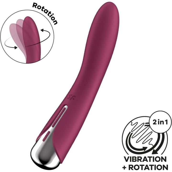 Satisfyer Spinning Vibe 1 Red – obrotowy wibrator punktu G IPX7
