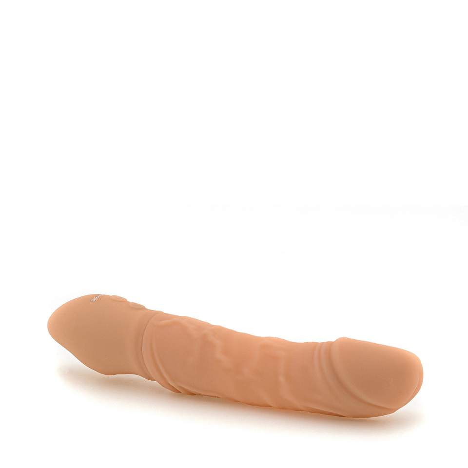 Cielisty silikonowy wibrator realistyczny ze stymulacją sensoryczną