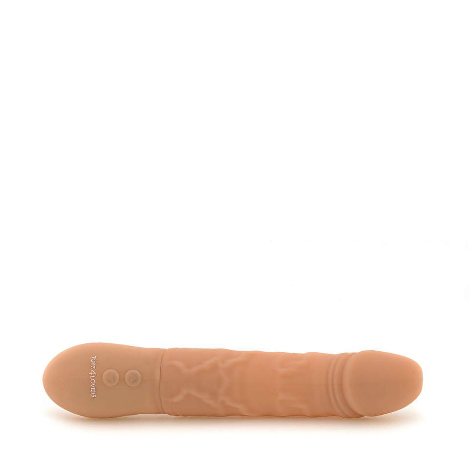 Cielisty silikonowy wibrator realistyczny ze stymulacją sensoryczną