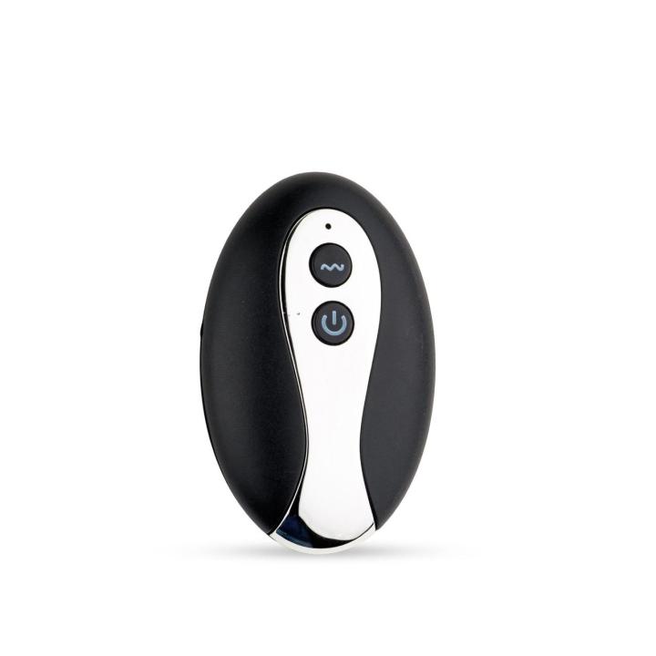 Metalowy korek analny L z pilotem i wibracjami | Wodoodporny IPX7