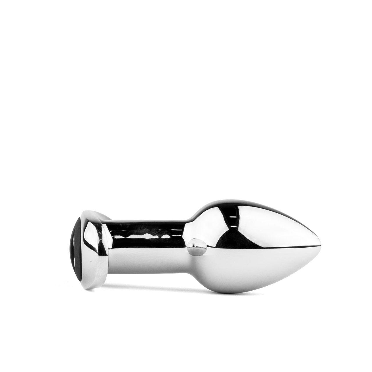 Metalowy plug analny S z wibracjami i pilotem | IPX7 | Loris.pl