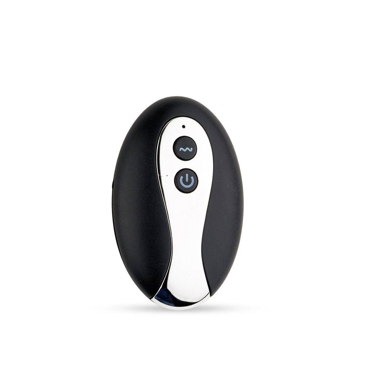 Metalowy plug analny S z wibracjami i pilotem | IPX7 | Loris.pl