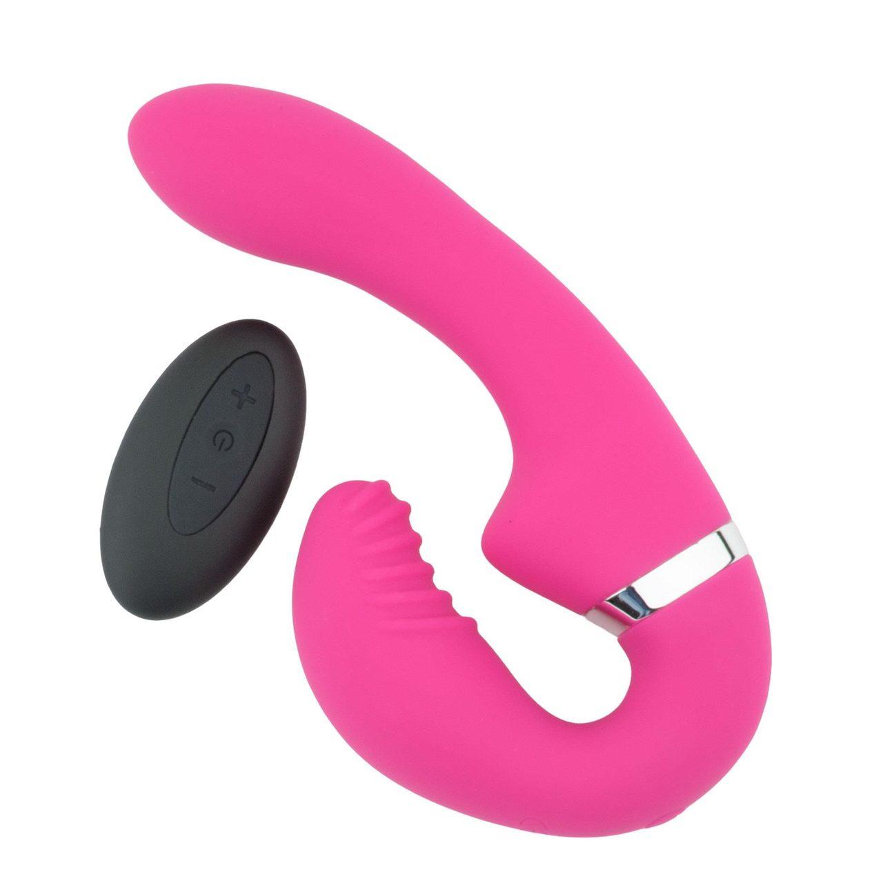 Wibrator dual do punktu G i łechtaczki z pilotem | Silikon IPX4 | Loris.pl