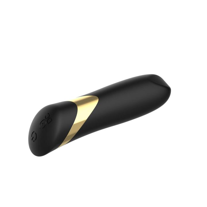 Mini wibrator szminka czarny 10,2 cm | Dyskretny | 10 trybów | Loris.pl