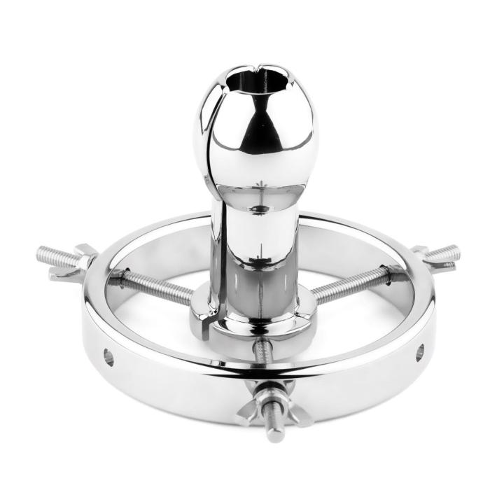 Metalowy rozwieracz analny z regulacją śrubową i woreczkiem | Loris.pl