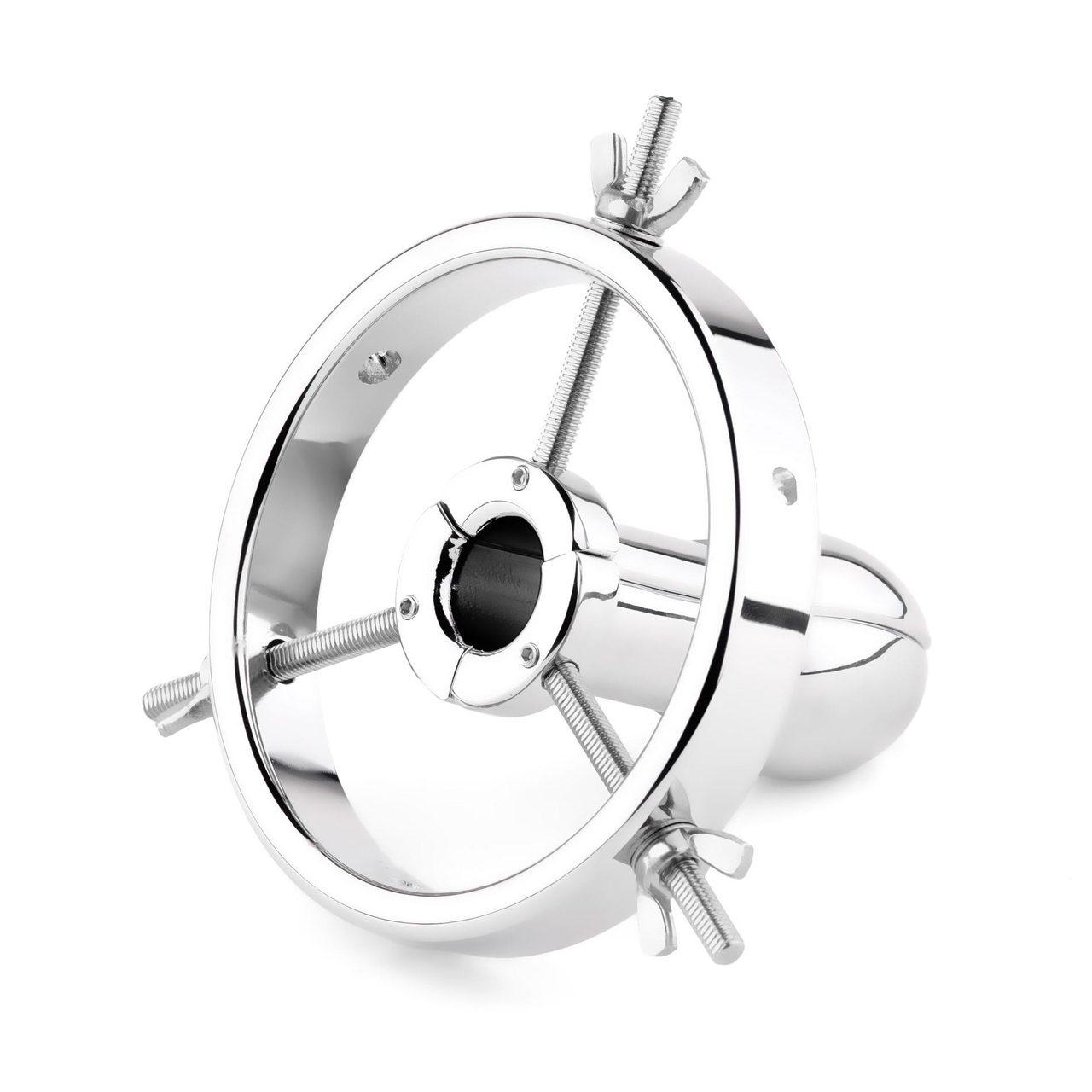 Metalowy rozwieracz analny z regulacją śrubową i woreczkiem | Loris.pl