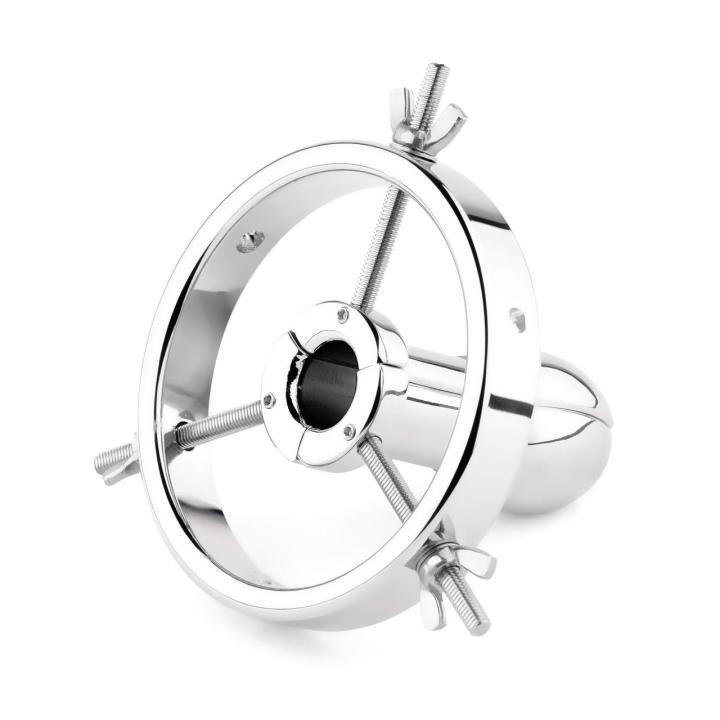 Metalowy rozwieracz analny z regulacją śrubową i woreczkiem | Loris.pl