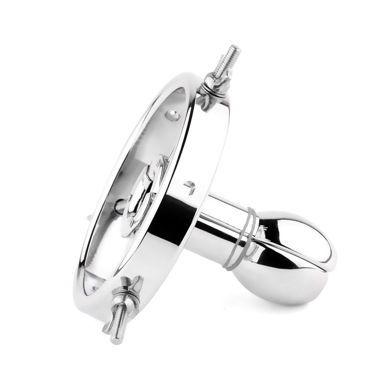 Metalowy rozwieracz analny z regulacją śrubową i woreczkiem | Loris.pl