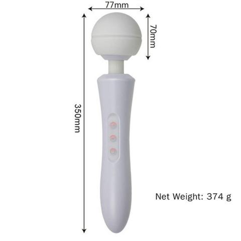 Duży masażer typu wand USB 20 programów | Mocne wibracje