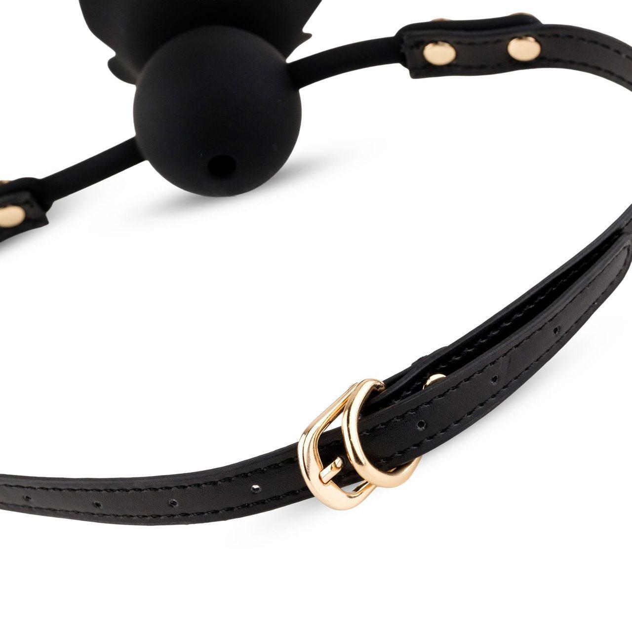 Knebel kulka z kanałem 4,2 cm i różą – regulowany pasek 65 cm | Loris.pl