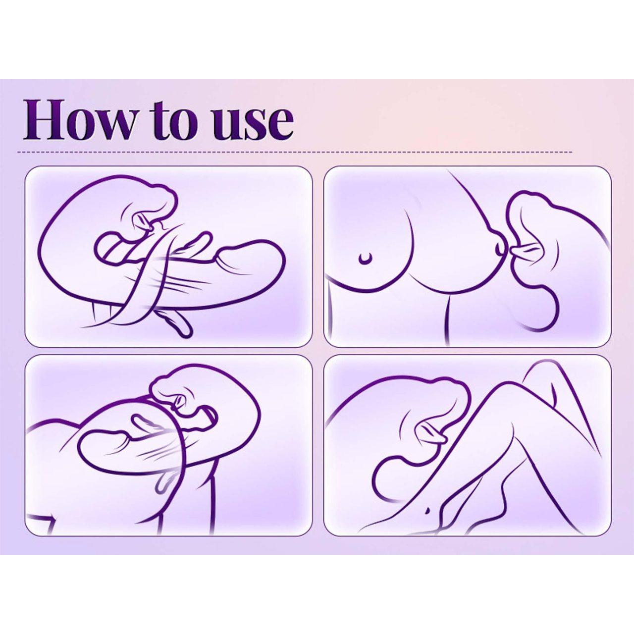 Stymulator łechtaczki efekt lizania i pulsacji | 7 trybów + 7 wibracji