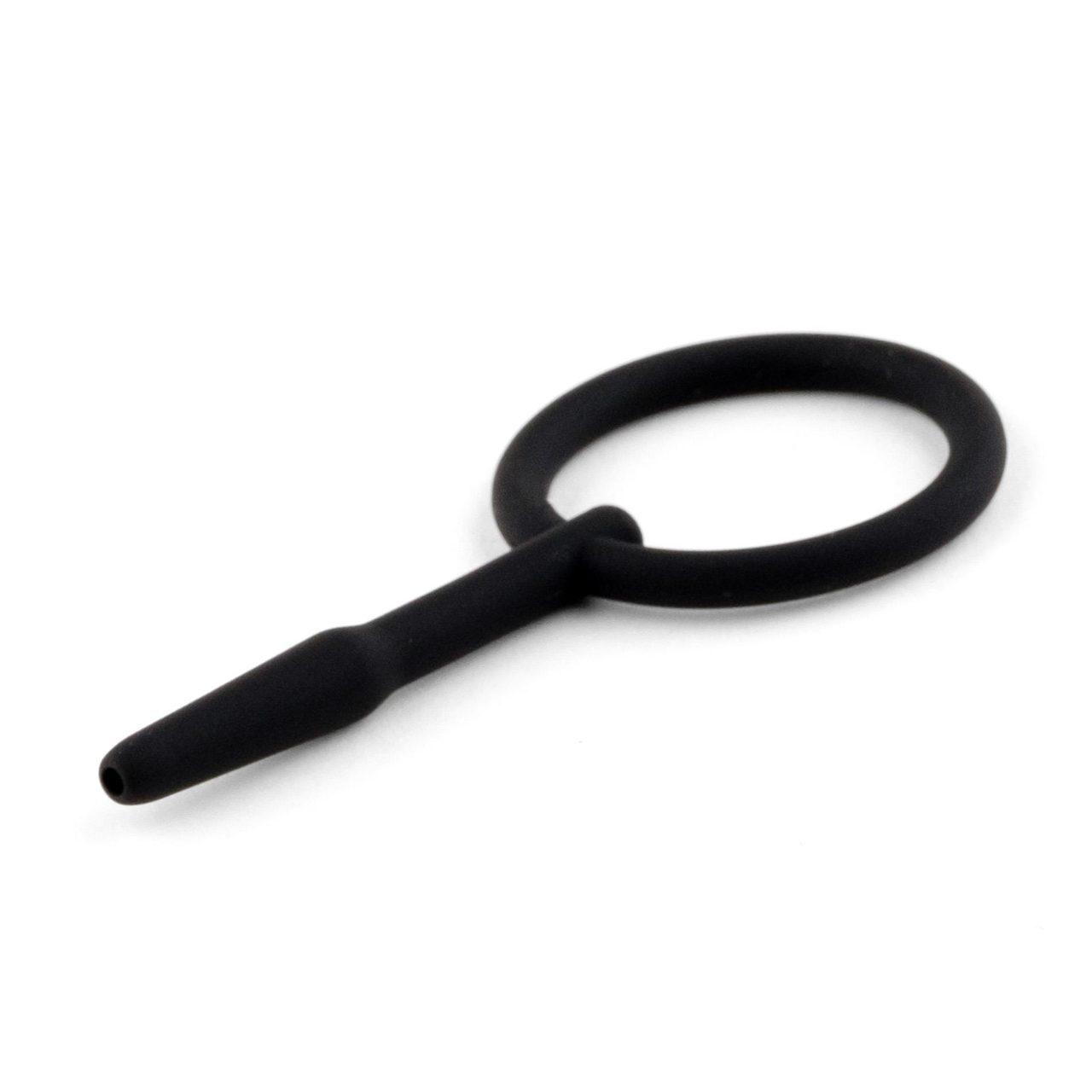 Silikonowy penis plug z kanałem 8,5 cm – smukły, dyskretny | Loris.pl