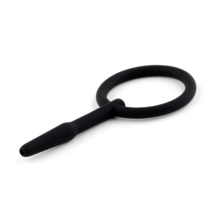 Silikonowy penis plug z kanałem 8,5 cm – smukły, dyskretny | Loris.pl