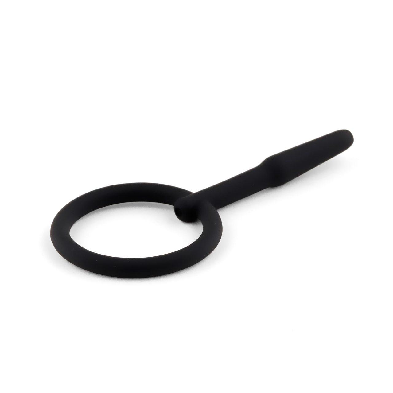 Silikonowy penis plug z kanałem 8,5 cm – smukły, dyskretny | Loris.pl