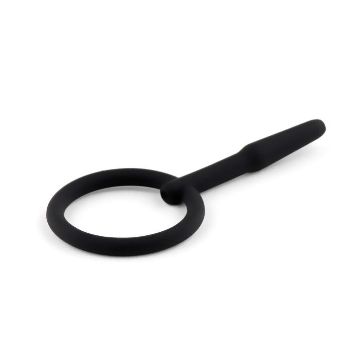 Silikonowy penis plug z kanałem 8,5 cm – smukły, dyskretny | Loris.pl