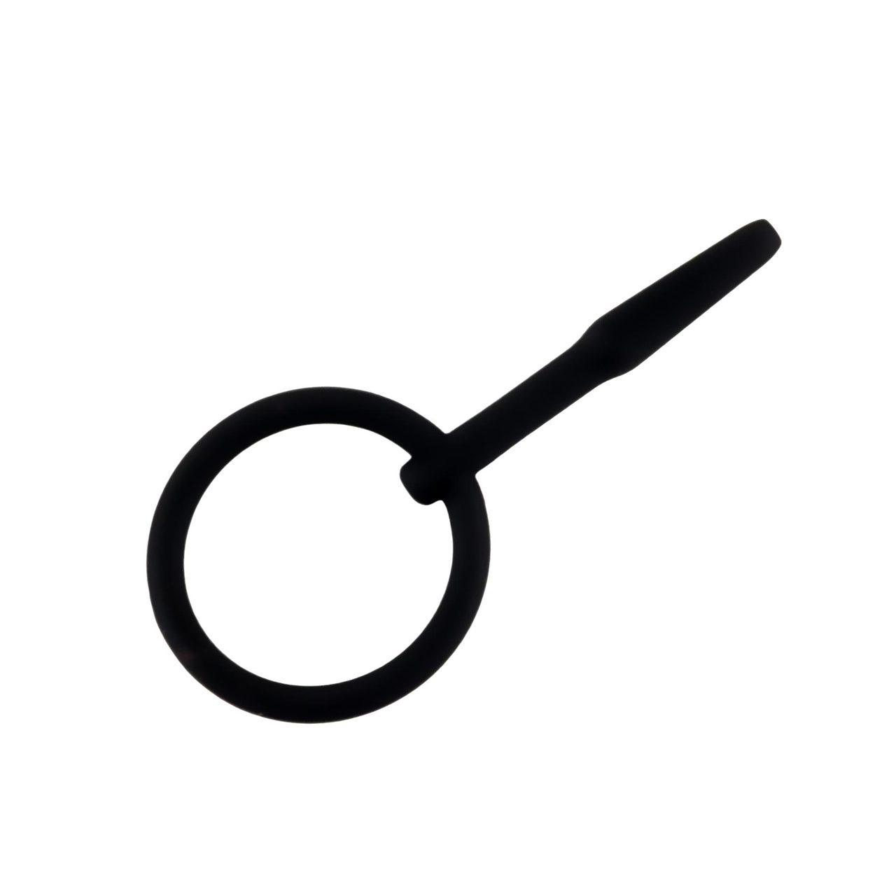 Silikonowy penis plug z kanałem 8,5 cm – smukły, dyskretny | Loris.pl