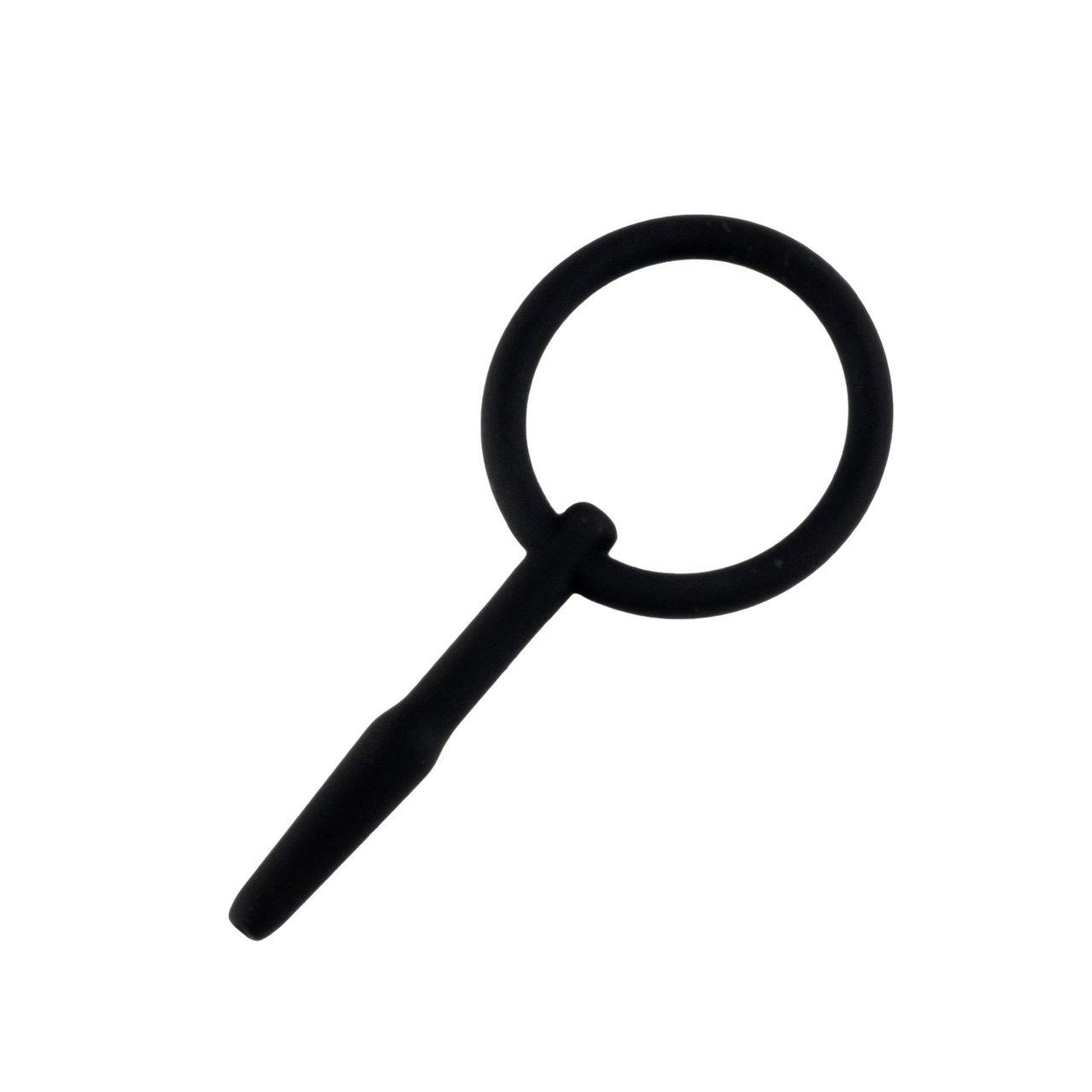 Silikonowy penis plug z kanałem 8,5 cm – smukły, dyskretny | Loris.pl