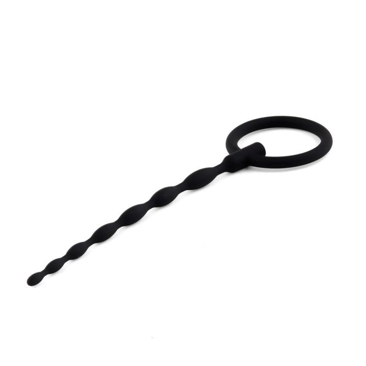Silikonowy penis plug 16 cm z pierścieniem | Dyskretna stymulacja