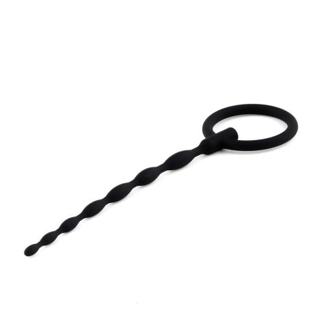 Silikonowy penis plug 16 cm z pierścieniem | Dyskretna stymulacja
