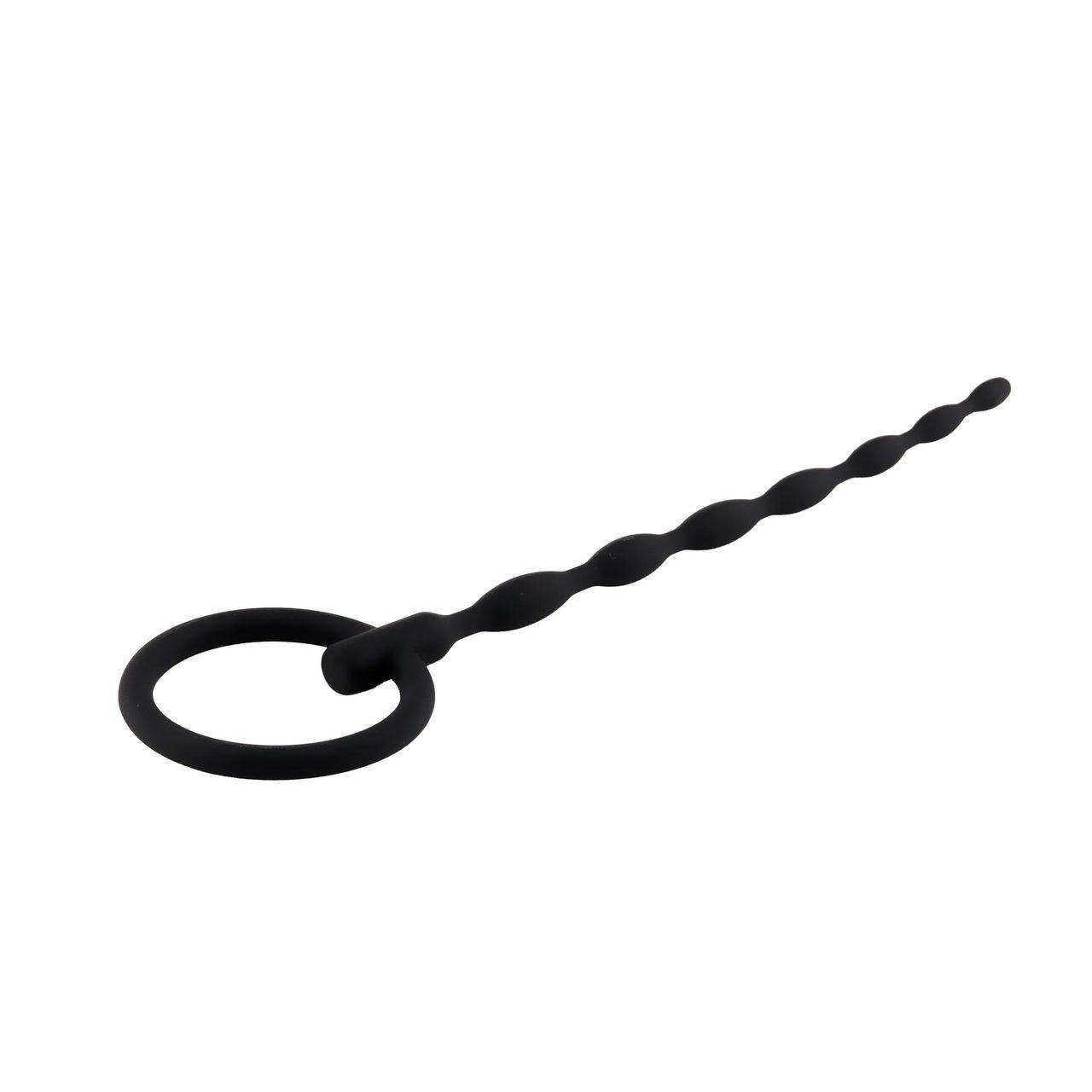 Silikonowy penis plug 16 cm z pierścieniem | Dyskretna stymulacja