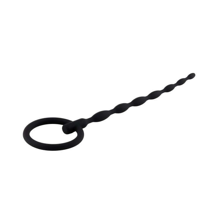 Silikonowy penis plug 16 cm z pierścieniem | Dyskretna stymulacja