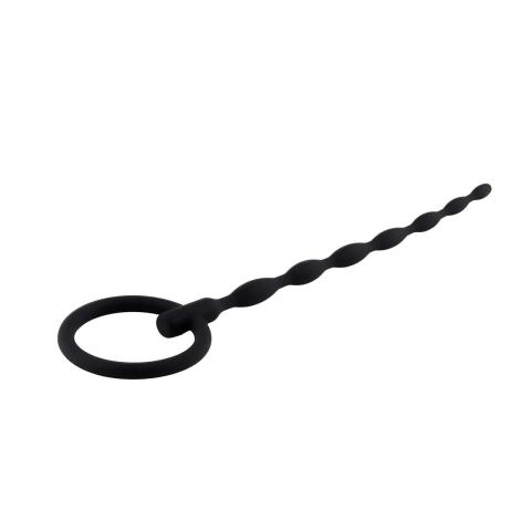 Silikonowy penis plug 16 cm z pierścieniem | Dyskretna stymulacja