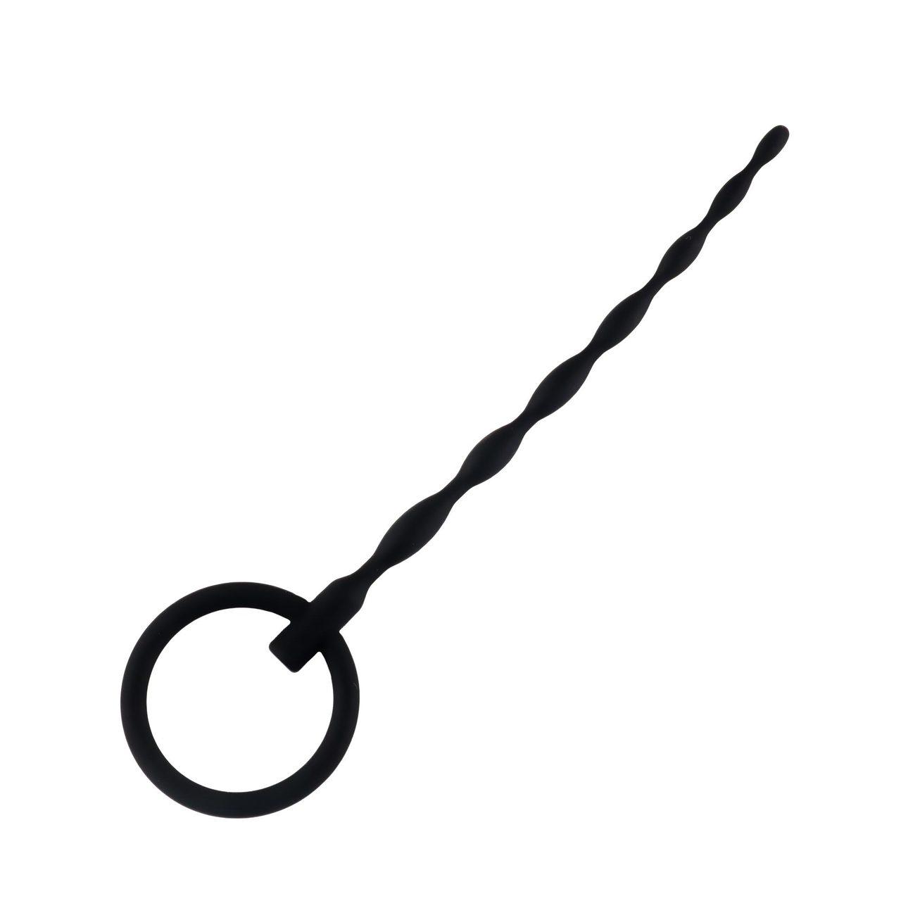 Silikonowy penis plug 16 cm z pierścieniem | Dyskretna stymulacja